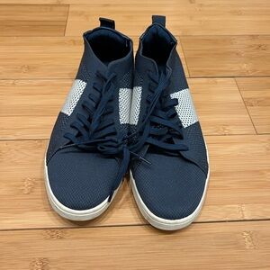 Aldo Navy and White Sneakers